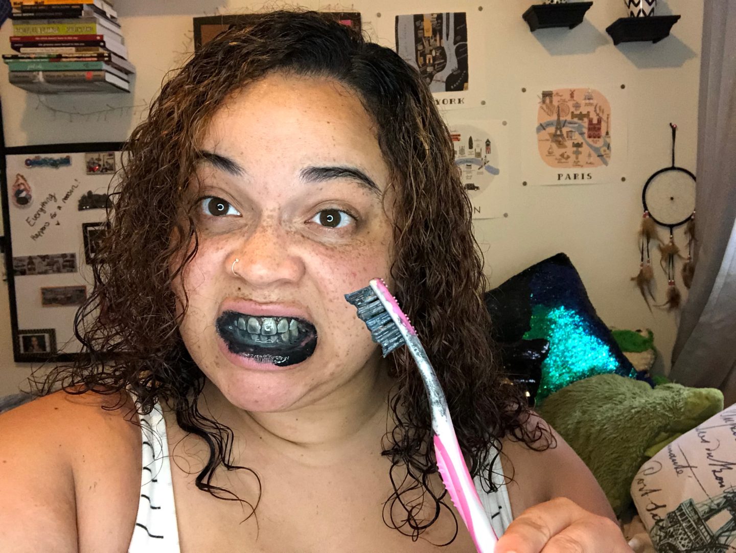 I Tried Charcoal Toothpaste