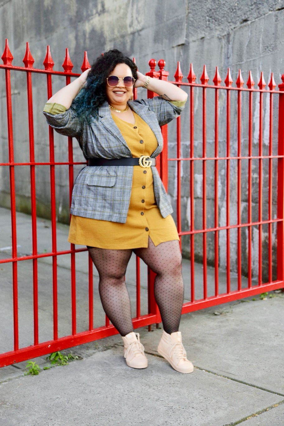 OOTDOctober 16: CHUNKY KNITS AND SOCK BOOTS - Curvy Girl Chic